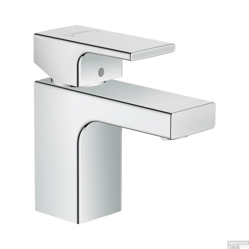 Wastafelmengkraan HansGrohe Vernis Shape Eengreeps 70 Zinc Met Trekwaste Chroom Rechtstreeks Van De Fabrikant