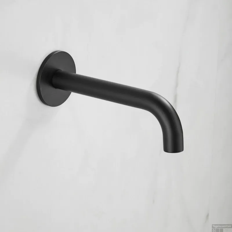 Baduitloop BWS Plus 20 cm Mat Zwart Veilige Betaling