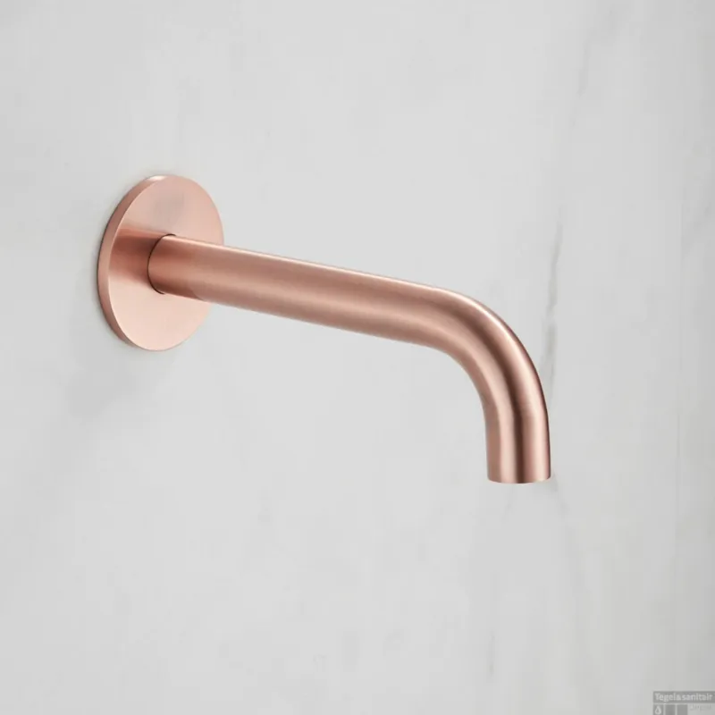 Bestel Nu Baduitloop BWS Plus 20 cm Geborsteld Koper