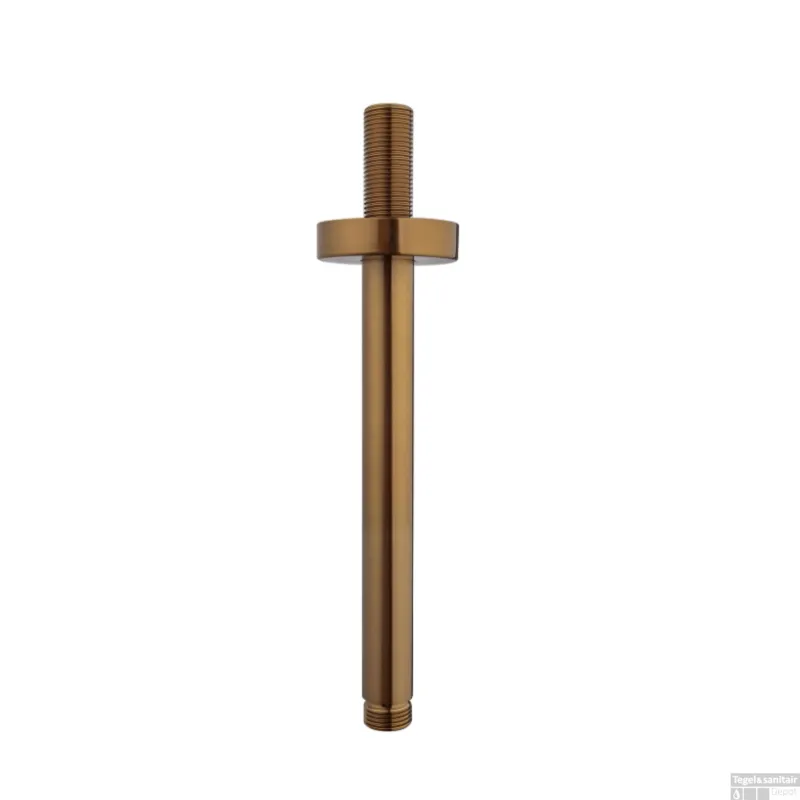 Douchearm BWS Danielle Met Plafondbevestiging 20 cm Geborsteld Brons Koper Snelle Levering