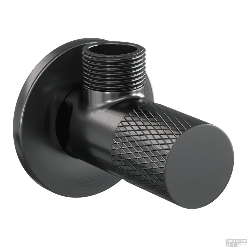 Voordeelprijs Hoekstopkraan Brauer Gunmetal Carving Edition Compleet Met Slang Gunmetal Geborsteld PVD