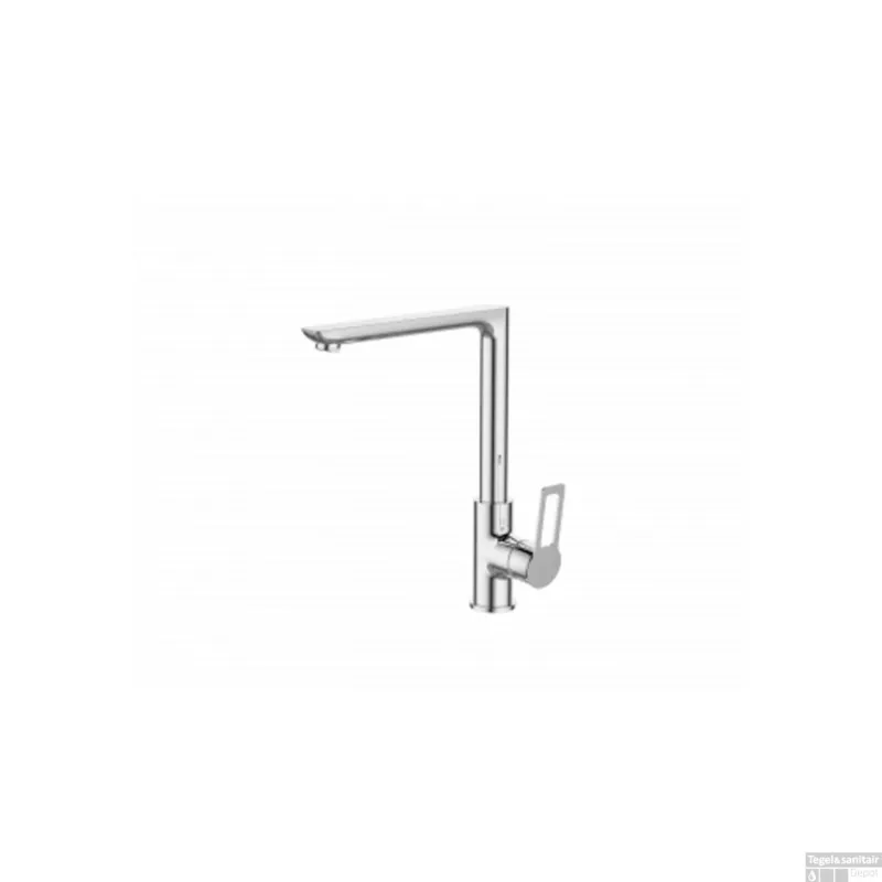 Sanimar Palma Keukenmengkraan 30x20 cm Messing Chroom Flitsaanbieding