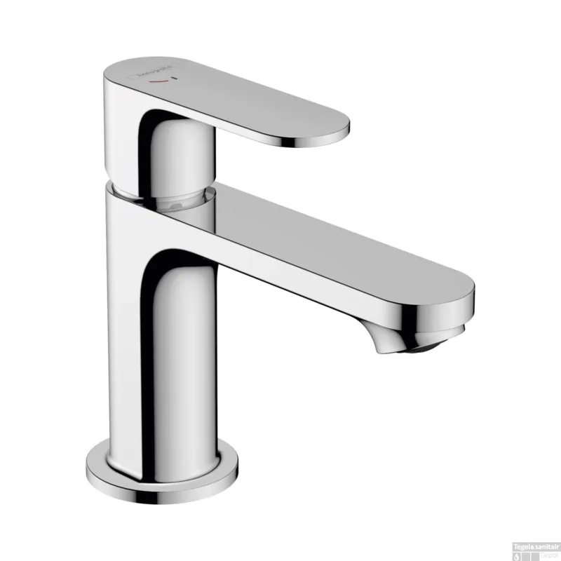 Direct Verzonden Wastafelmengkraan HansGrohe Rebris S Eengreeps 80 CoolStart Met Metalen Trekwaste Chroom