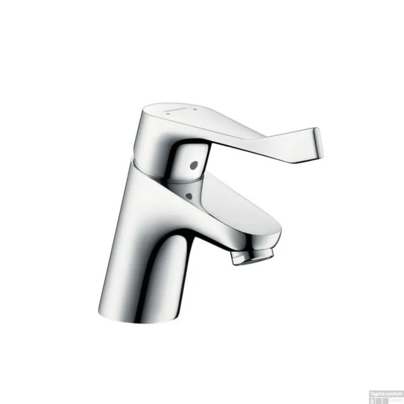Wastafelkraan met Verlengde Greep Hansgrohe Focus Care Aangepast Sanitair Metaal Chroom (zonder waste) Bestseller