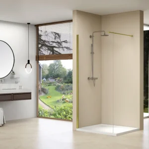 Express Levering Van Rijn Products ST01MM inloopdouche 140cm goud