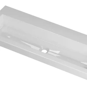 Nu Kopen Ink Roots wastafel porselein zonder kraangat - glans wit - 100x40x6cm (bxdxh)