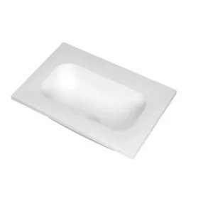 Gereduceerde Prijs Ink Reflekt wastafel centraal polystone 60x40cm - zonder kraangat - Mat wit