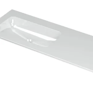 Ink Aspekt meubelwastafel links 120x45cm - zonder kraangaten - Porselein glans wit Flitsaanbieding