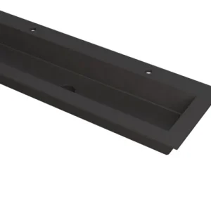 Ink Kraft meubelwastafel 140x45cm - 2 kraangaten - Quartz zwart Shop Nu