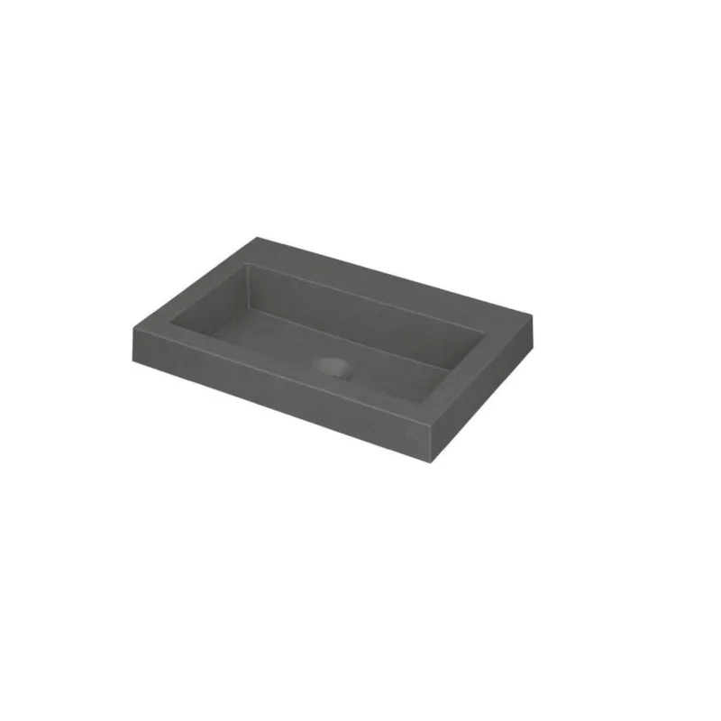 Meest Verkocht Ink Dock Wastafel Quartz zonder kraangat - Quartz grijs - 60x40 cm
