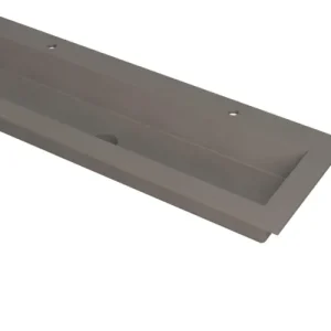 Merkproduct Ink Kraft meubelwastafel 140x45cm - 2 kraangaten - Quartz beton