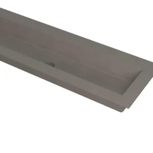 Superprijs Ink Kraft meubelwastafel 140x45cm - zonder kraangaten - Quartz beton