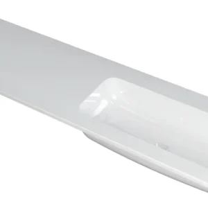 Ink Faktor Wastafel polystone rechts zonder kraangat - Glans wit - 1600x450x15 mm (bxdxh) Aanbieding