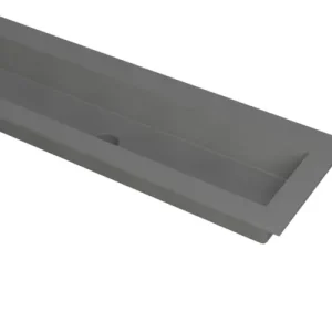 Ink Kraft meubelwastafel 140x45cm - zonder kraangat - Quartz grijs Beperkt Aanbod