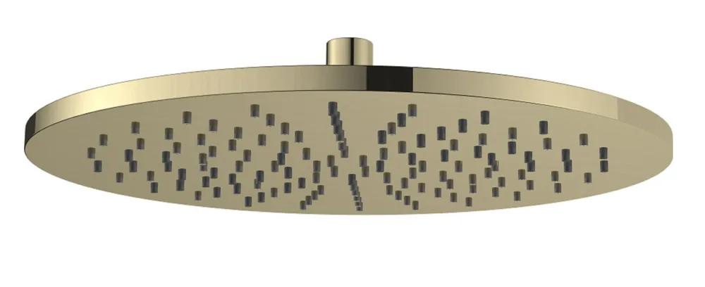 Nieuw Regn hoofddouche rond 30cm - geborsteld goud PVD