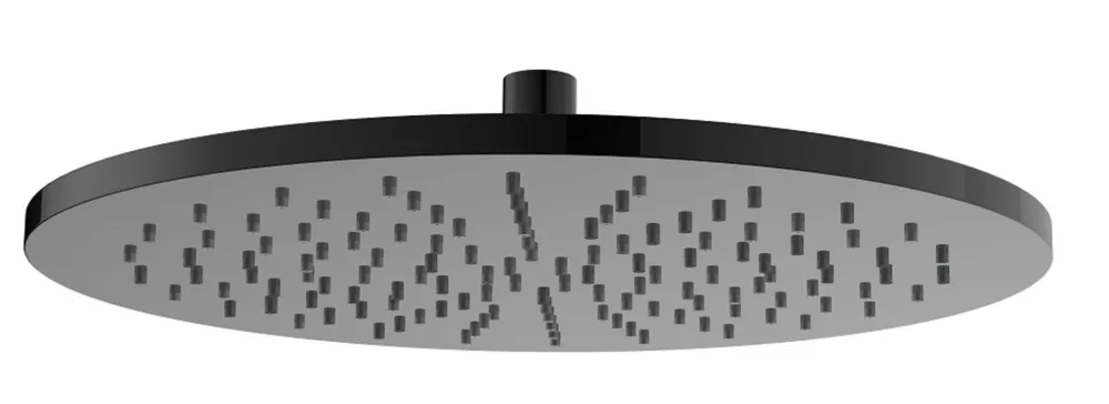 Laatste Versie Regn hoofddouche rond 30cm - gun metal black PVD