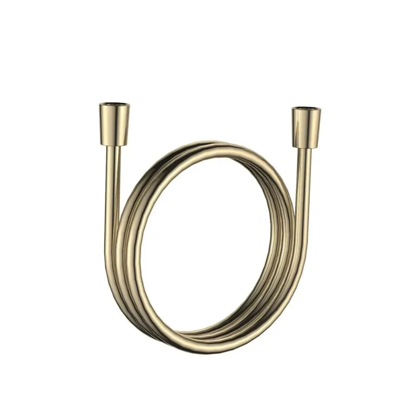 Premium Regn doucheslang 200cm geborsteld goud PVD