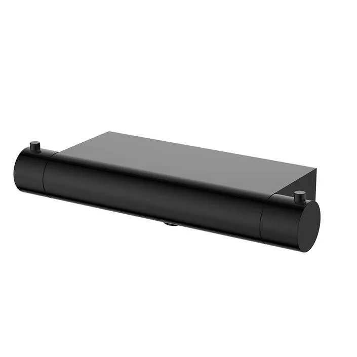 Laatste Versie Regn thermostatische douchekraan met planchet - gunmetal black PVD