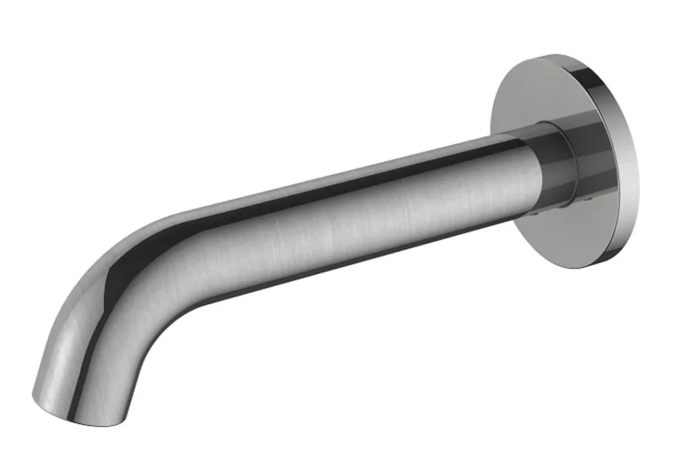Regn losse wand uitloop 15cm geborsteld nikkel PVD Koopje