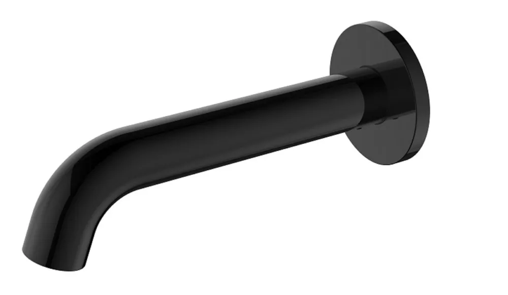 Bestseller Regn losse wand uitloop 15cm mat zwart