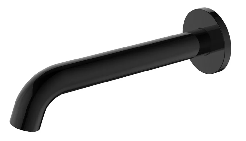 Uitverkoop Regn losse wand uitloop 18cm gun metal black PVD