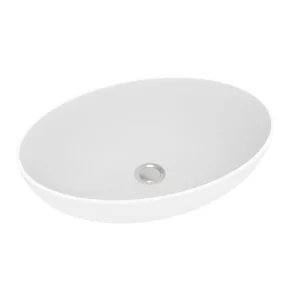 Voordeelprijs Blinq Lement opzetwastafel ovaal 57x40x14,5cm mat wit