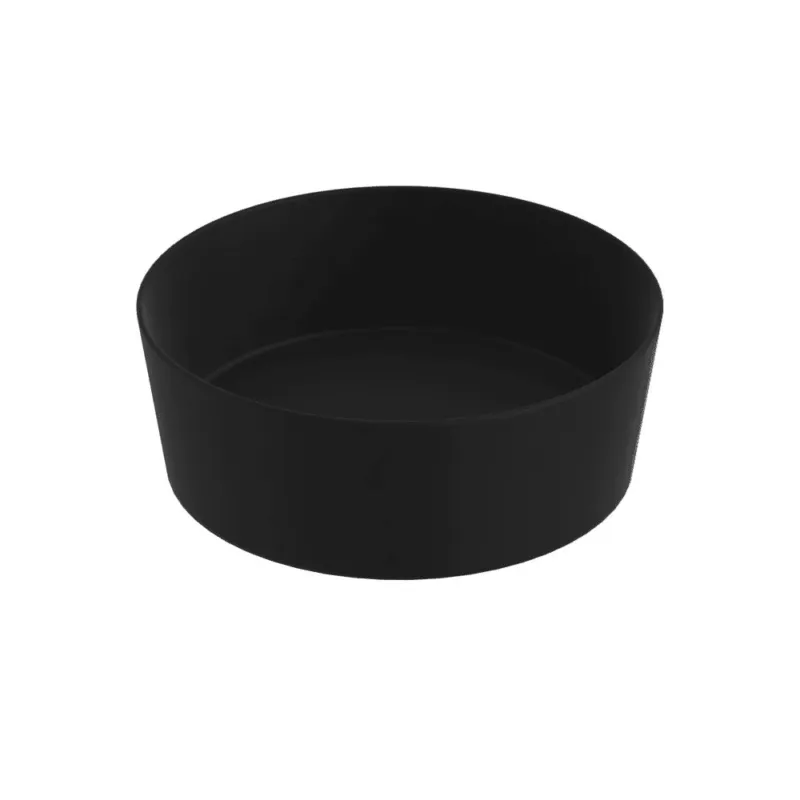 Hoge Kwaliteit Blinq Couleur opzetwastafel conisch 44cm - mat zwart
