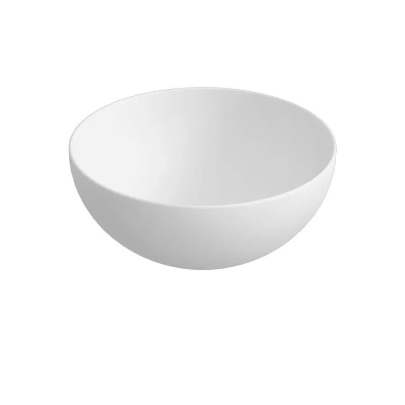 Blinq Couleur opzetwastafel rond 40cm rond - mat wit Tijdelijk Beschikbaar