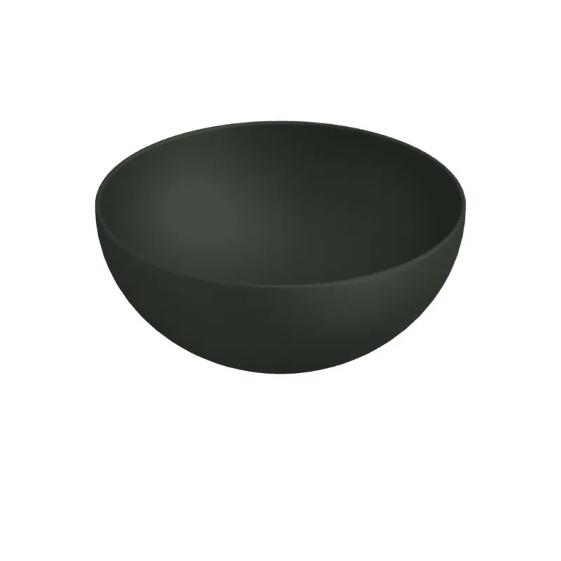 Blinq Couleur opzetwastafel rond 40cm rond - schoolbord Nu Kopen
