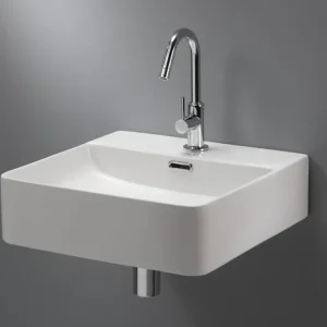 Blinq Ispra opzetwastafel 42x42cm met sleufoverloop Laatste Versie