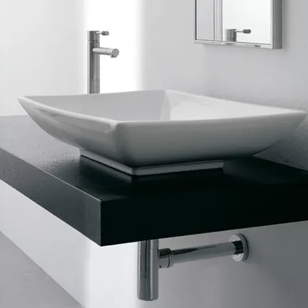 Blinq Ispra opzetwastafel rechthoekig 63x46cm Hete Deal