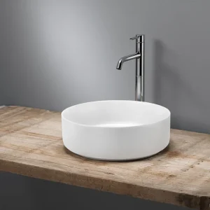 Merkproduct Blinq Ispra opzetwastafel rond 35,5cm mat wit