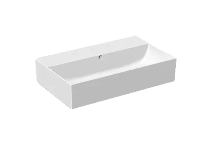 Nu Kopen Blinq Couleur opzetwastafel 60x36,5cm rechthoekig - Wit mat