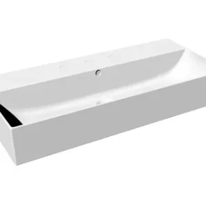 Blinq Couleur opzetwastafel 80x36,5cm rechthoekig - Wit mat Superprijs