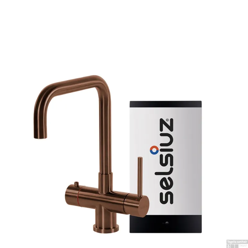 Kokendwaterkraan Selsiuz Steel Haaks Copper Inclusief Combi Extra Boiler Bestseller