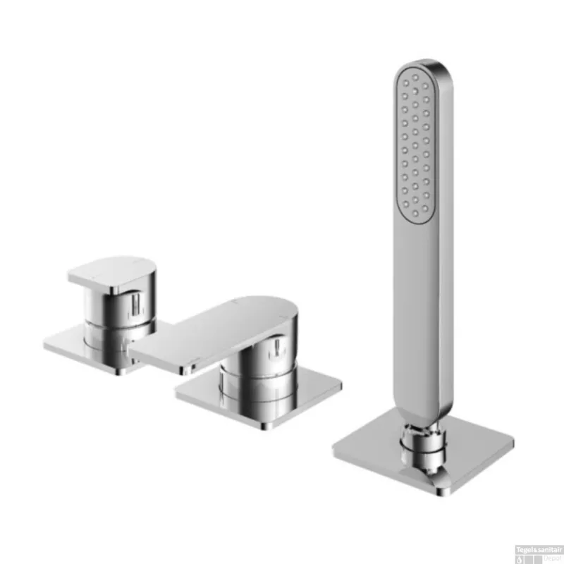 Badrandkraan Hotbath Gal Mengkraan Met 2-Weg Omstel Zonder Uitloop Chroom Speciale Aanbieding