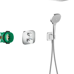 Hansgrohe Croma E 280 1jet inbouw doucheset met Ecostat E, chroom Betrouwbaar
