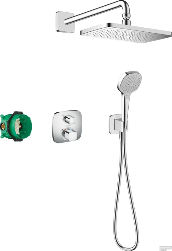 Hansgrohe Croma E 280 1jet inbouw doucheset met Ecostat E, chroom Betrouwbaar
