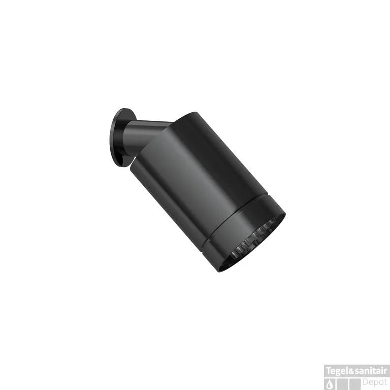 Uitverkoop Hoofddouche Hotbath Cobber Beam 3 Standen Met Muurbevestiging Gepolijst Zwart PVD