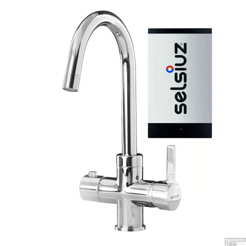 Kokendwaterkraan Selsiuz Inclusief Titanium Single Boiler Rond Chroom Shop Nu