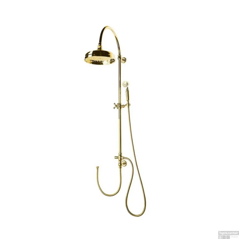 Regendouche Opbouwset Sapho Vanity Retro Goud (excl. douchekraan) Op = Op