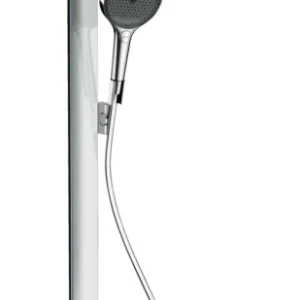 Op = Op Hansgrohe Rainfinity showerpipe 360 1jet met ShowerTablet 350, chroom