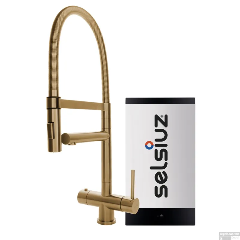 Kokendwaterkraan Selsiuz XL Gold Inclusief Combi Extra Boiler Weekendaanbieding