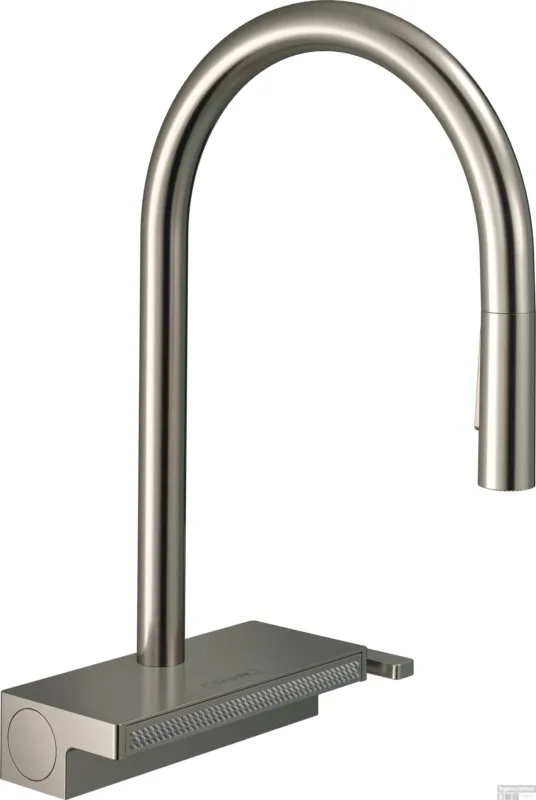 Hansgrohe Aquno Select M81 ééngreeps keukenkraan 170, uittrekbare vuistdouche, 3jet, sBox, rvs look Seizoensaanbieding
