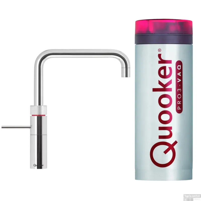 Quooker Fusion Square Chroom met PRO3 VAQ Boiler Must-Have