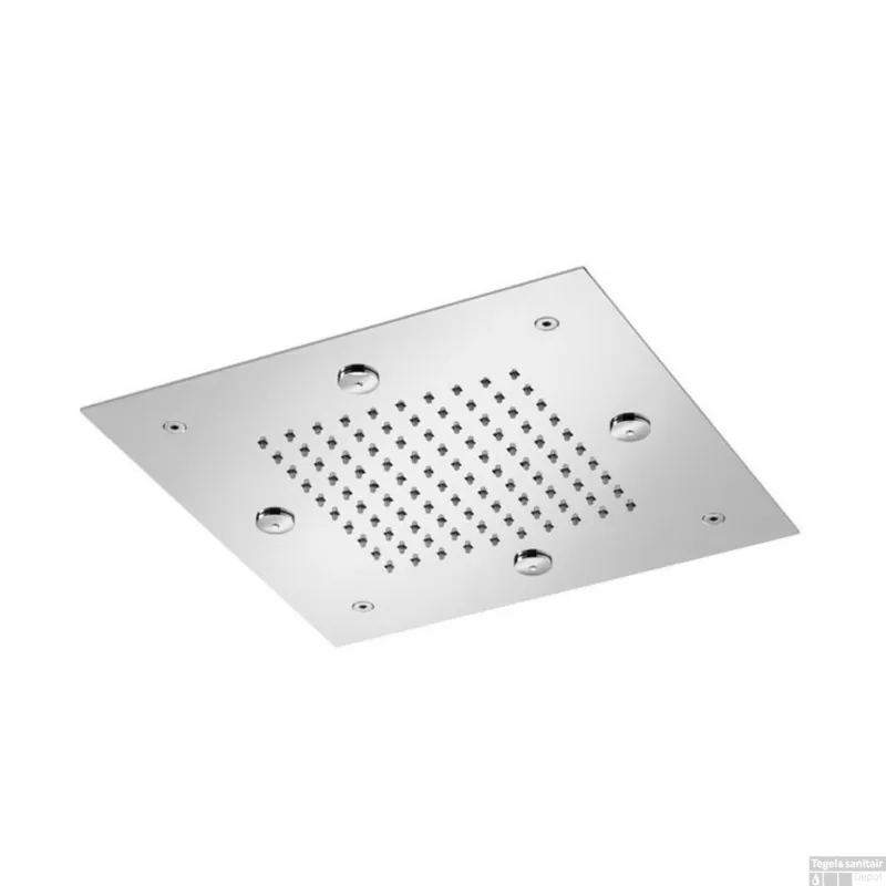 Dagaanbieding Hoofddouche Hotbath Mate Inbouw Met Mist Rechthoekig 30x26 cm Geborsteld Nikkel