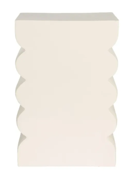 Populair Zuiver Curves Shiny kruk-Beige