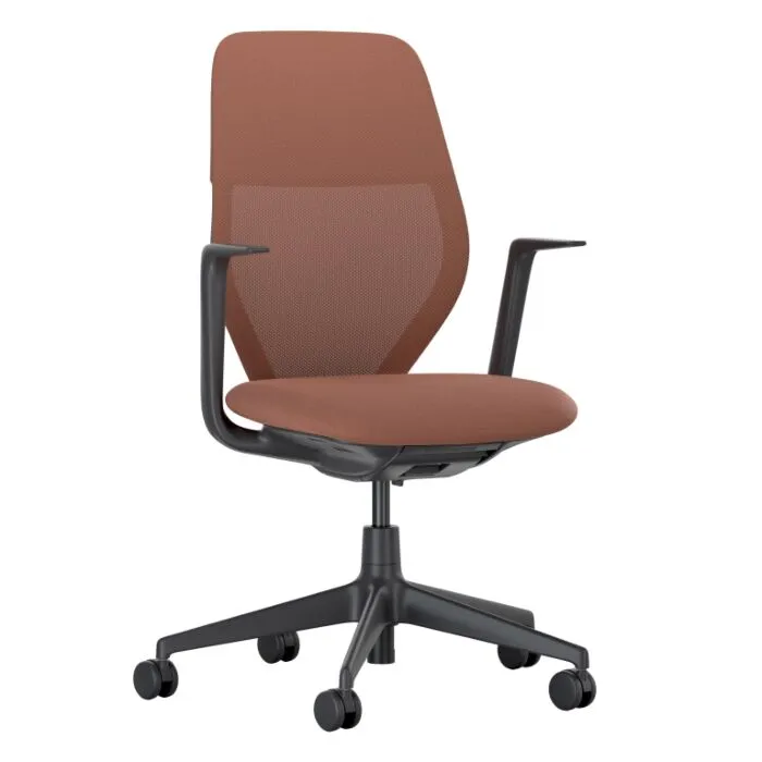 Koop Online Vitra ACX Mesh-Terracotta-Zwart