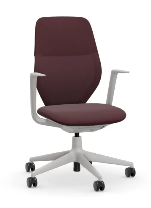 Nu Kopen Vitra ACX Mesh-Dark red-Soft Grey