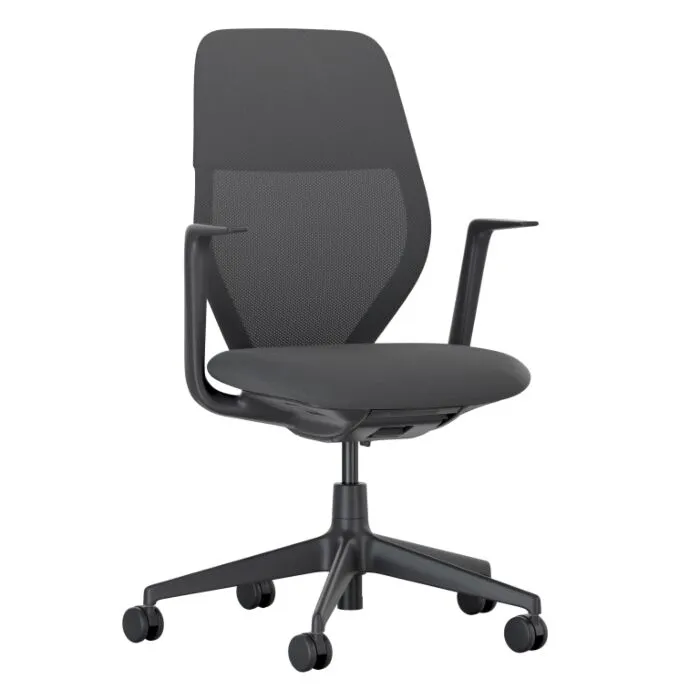 Direct Verzonden Vitra ACX Mesh-Carbon-Zwart